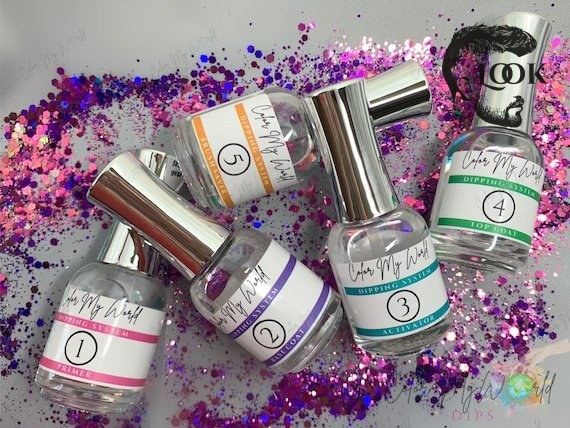 DIP POWDER LIQUIDS- Dip Powder, Nail Dip, Nail Dipping Powder, Nail Dip  Liquids, Top Coat, Base Coat, Activator, Nail Dip Powder - Etsy