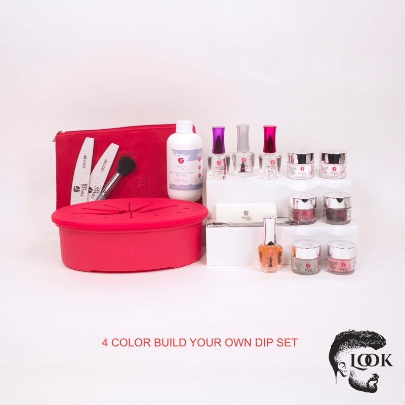 Revel Nail Build Your Own DIP Powder Starter Kit, 1 Color Kit Nail DIP Powder