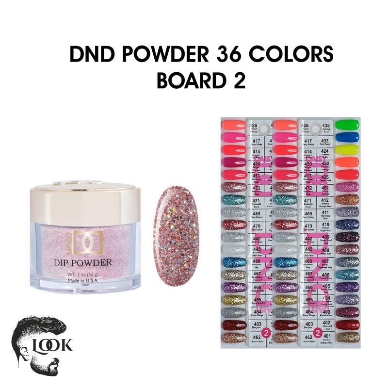 Wide array of DND Dip Powder 2oz colors available