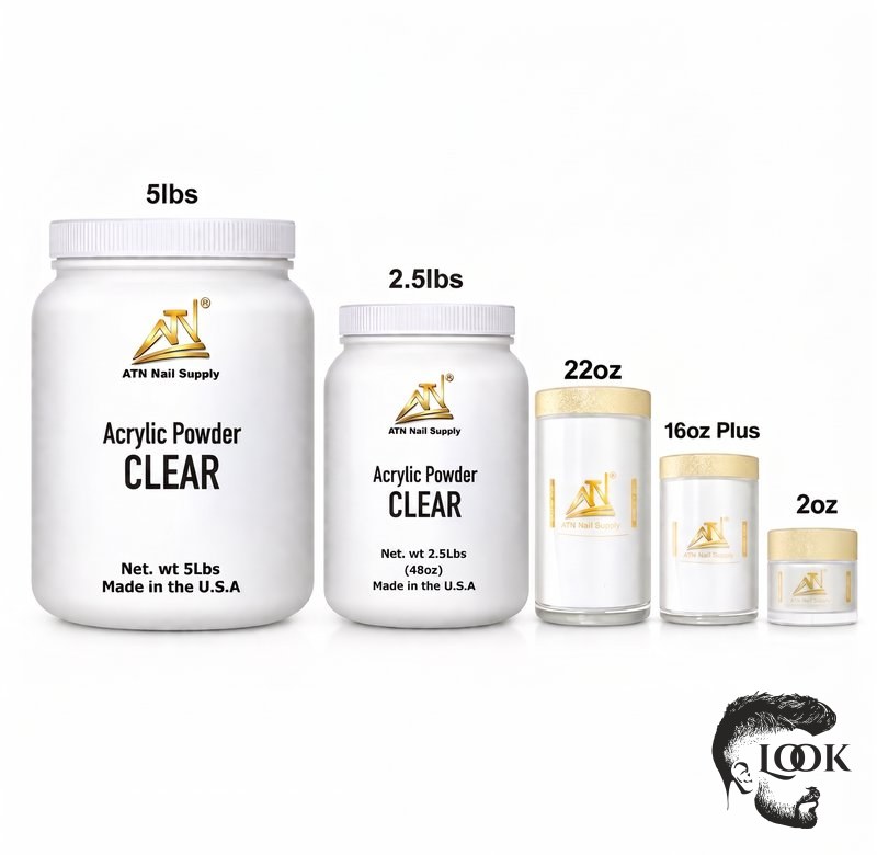 ATN Clear Acrylic Powder – ATN Nail Supply