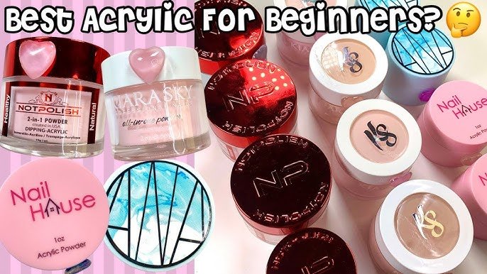 Comparing popular acrylic powders for beginners