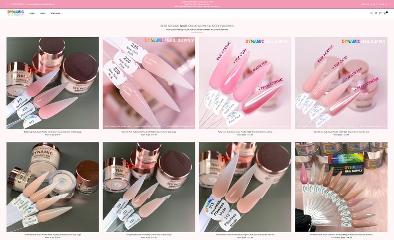 Dynamic Nail Supply Best Acrylic Powder for Nail Techs