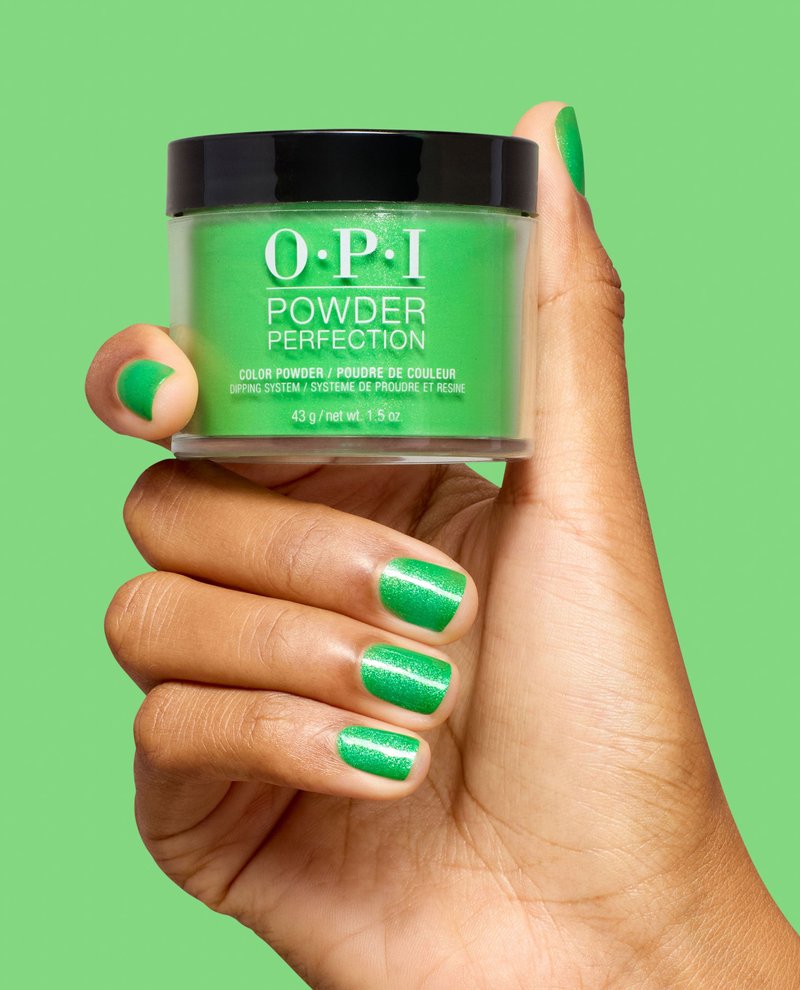 Lime of My Life Green Shimmer Nail Dip Powder by OPI