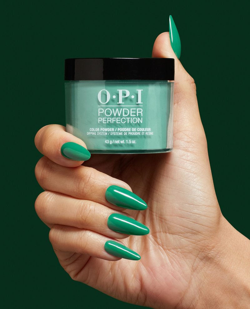 OPI Rated Pea-G Dark Green Crème Dipping Powder