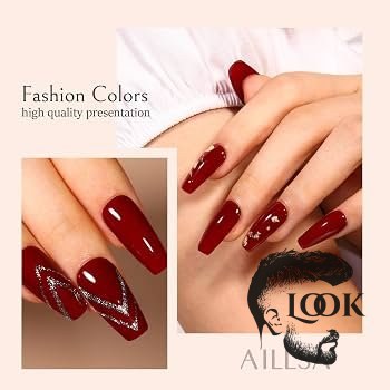 Amazon.com: AILLSA Dip Powder Wine Red for Valentine's Day, Red Dip Powder Nail 1 Oz | Dip Powders Colors for DIY Manicure Salon at Home Easy to Use Nail Powder for Valentine's