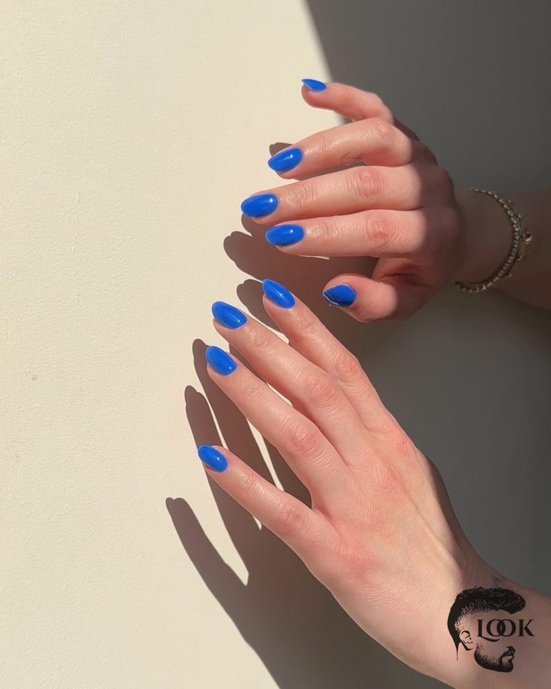 20 Blue Summer Nails To Try - an indigo day