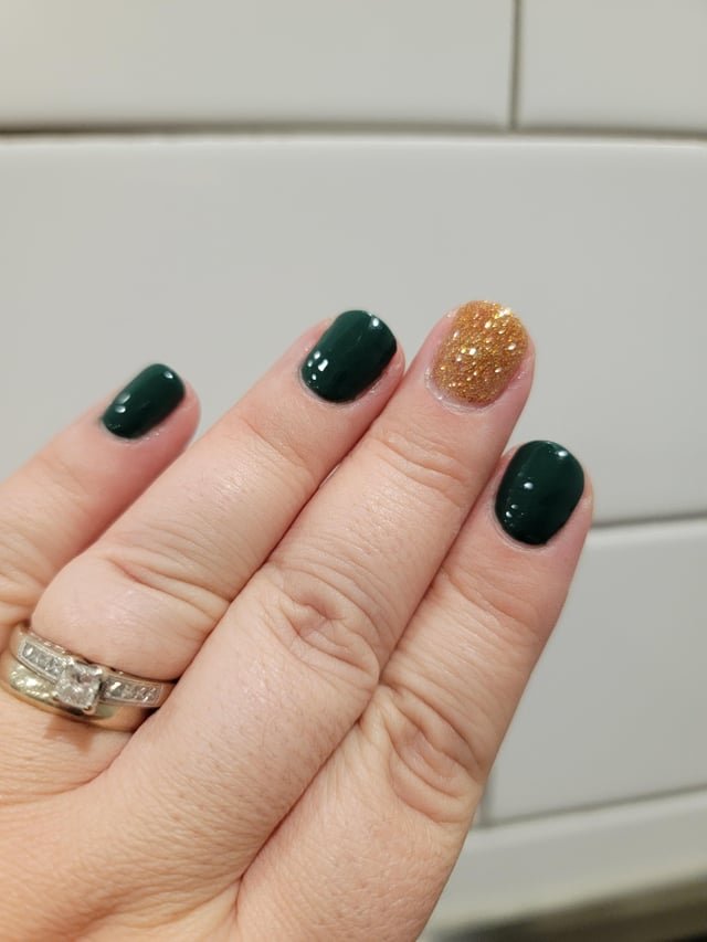 First dip super short nails!