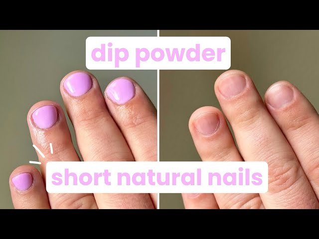 Get Salon-worthy Dip Powder Nails On Your Own Short Natural Nails! - YouTube