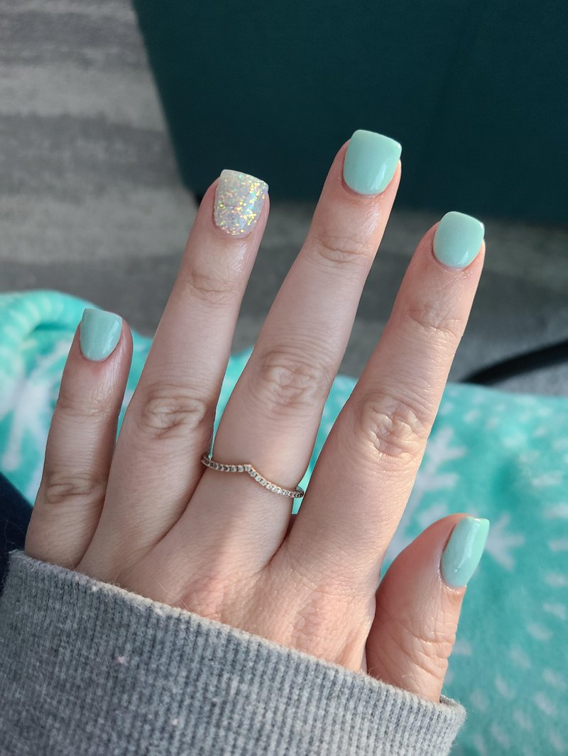 Super short dip nails after 3 months off